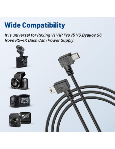 Adaptador de Alimentación para Cámara Dash Anina 3m USB