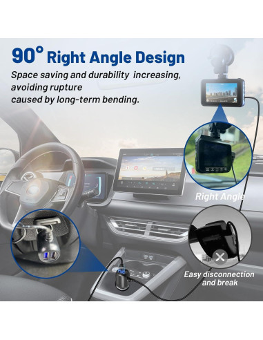 Adaptador de Alimentación para Cámara Dash Anina 3m USB