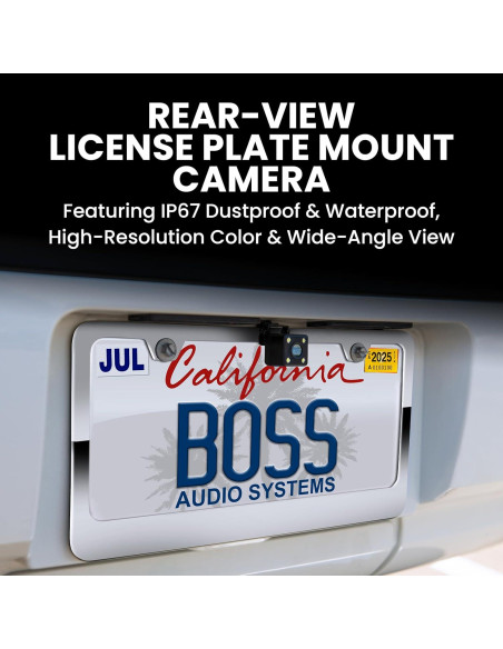 Cámara de Respaldo BOSS LPCB40 para Placa de Licencia 170