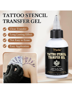 Gel de Transferencia de Tatuaje Pjordo 150g - Plantillas Claras 2