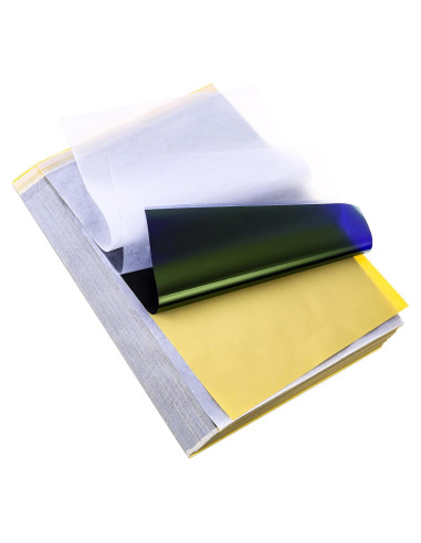 100 Hojas Papel de Transferencia de Tatuaje Audab 21x30 cm