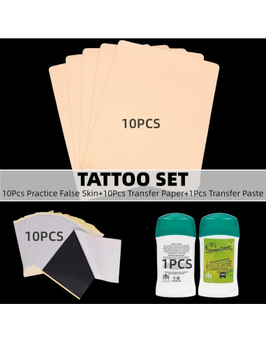 Kit de Práctica de Tatuajes Pmuul - 21 Piezas para Principiantes