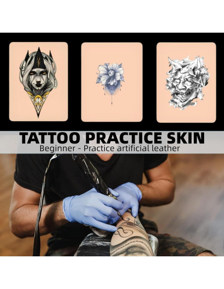 Kit de Práctica de Tatuajes Pmuul - 21 Piezas para Principiantes Kit de Práctica de Tatuajes Pmuul - 21 Piezas para Principiantes