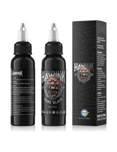 Tinta de Tatuaje Negra HAWINK 60ml Vegana Concentrada