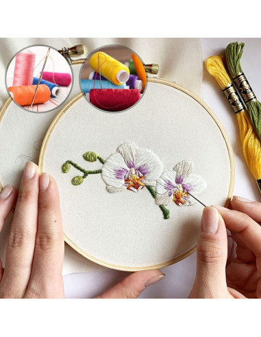 75 Agujas de Coser a Mano JollMono con Enhebradores