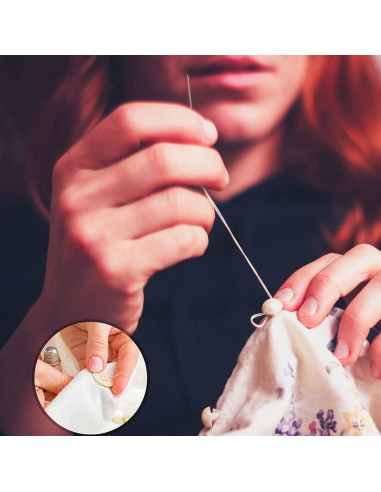 75 Agujas de Coser a Mano JollMono con Enhebradores