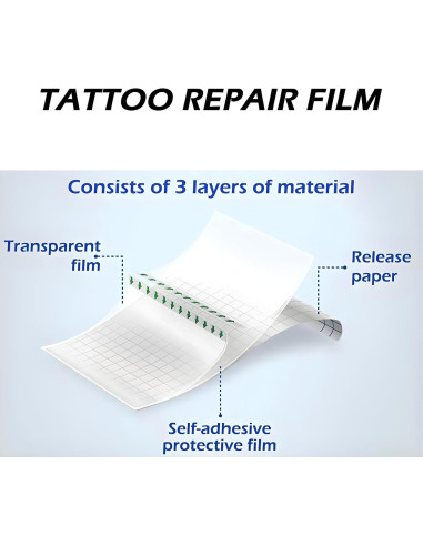 Vendaje de Cuidado Posterior para Tatuaje Rayyl 15cm x 1.83m