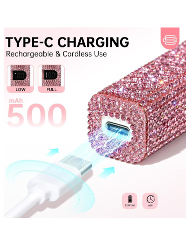 Lámpara LED UV portátil CHRISTINE SHELLY 5X rosa 90g