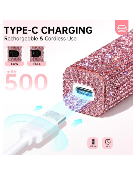 Lámpara LED UV portátil CHRISTINE SHELLY 5X rosa 90g