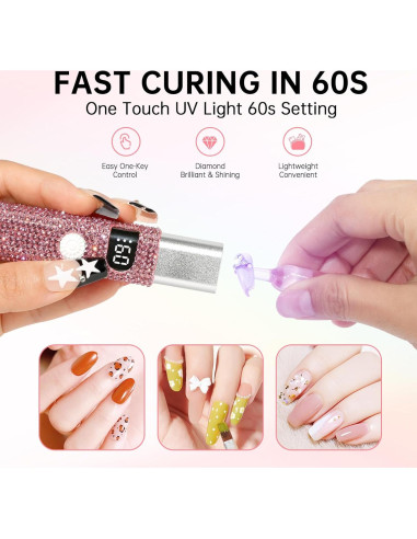 Lámpara LED UV portátil CHRISTINE SHELLY 5X rosa 90g