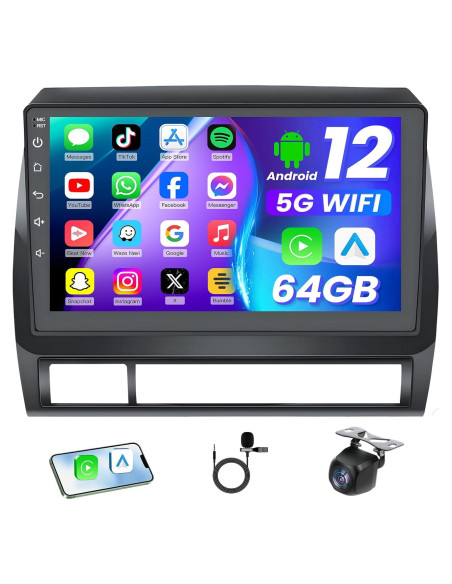 Radio Estéreo Jerqry para Toyota Tacoma 2005-2015 9" HD