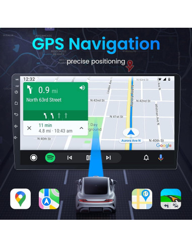 Radio Estéreo Jerqry para Toyota Tacoma 2005-2015 9" HD