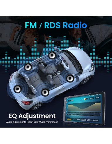 Radio Estéreo Jerqry para Toyota Tacoma 2005-2015 9" HD