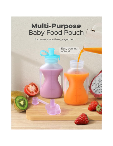 Bolsas Reutilizables de Silicona Jelly Ruru 148ml 2 Unidades