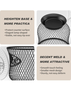 Soporte para cápsulas de café ITHSKUILL negro 15.24 cm 2