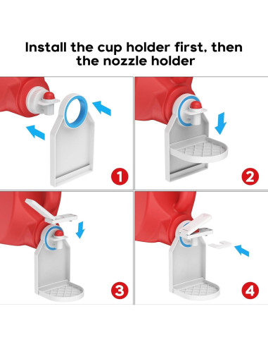 Soporte para Taza de Detergente KMOUANTS con Bandeja de Goteo