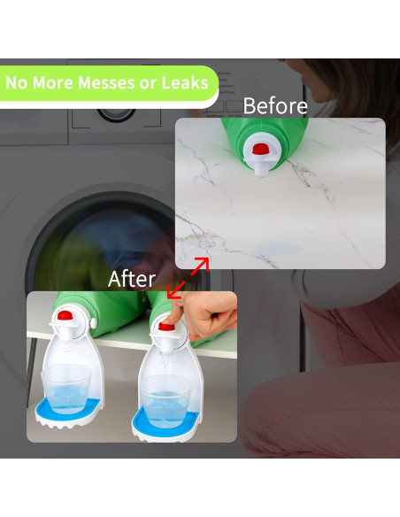 Soporte para Tazas de Detergente LVYOUIF con Almohadilla de Silicona