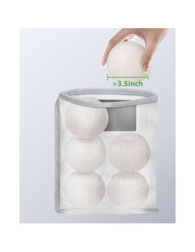 Soporte de Bolas de Secado de Lana Kevenal - Bolsa de Nylon 30x25.4cm