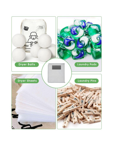 Soporte de Bolas de Secado de Lana Kevenal - Bolsa de Nylon 30x25.4cm