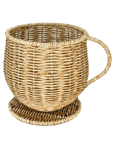 Soporte de K Cup Coeusy de Mimbre Natural 17.78cm