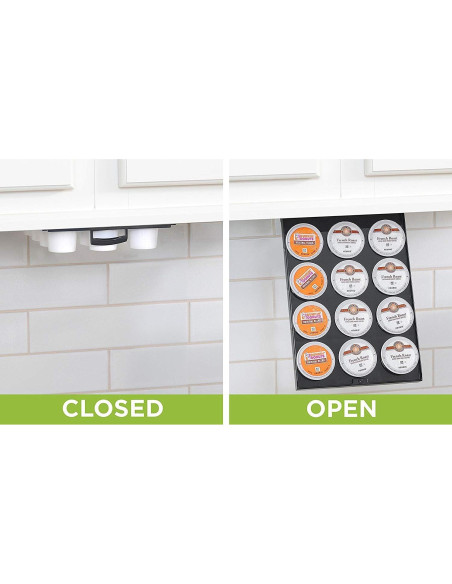 Estante Bajo Gabinete PERFECT POD para 12 K-Cups - Negro