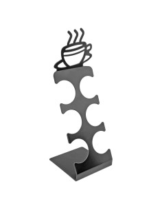 Soporte para 6 cápsulas de café Fairly Odd Novelties - Estante compacto de acero