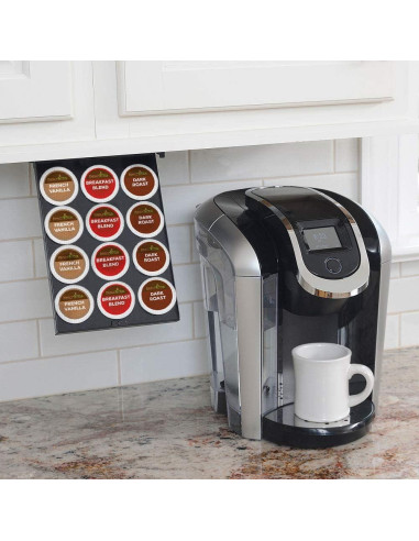 Estante Bajo Gabinete PERFECT POD para 12 K-Cups - Negro