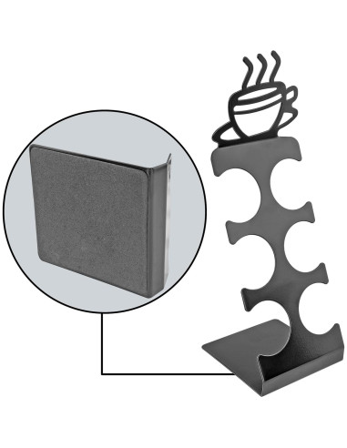 Soporte para 6 cápsulas de café Fairly Odd Novelties - Estante compacto de acero