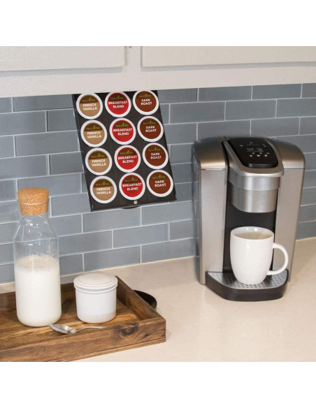 Estante Bajo Gabinete PERFECT POD para 12 K-Cups - Negro