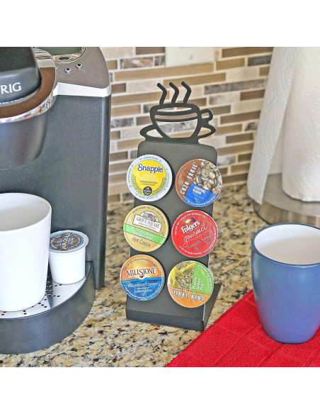 Soporte para 6 cápsulas de café Fairly Odd Novelties - Estante compacto de acero
