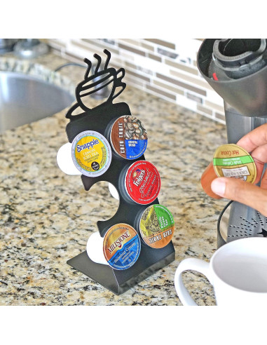 Soporte para 6 cápsulas de café Fairly Odd Novelties - Estante compacto de acero