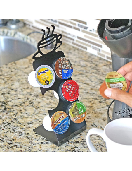 Soporte para 6 cápsulas de café Fairly Odd Novelties - Estante compacto de acero