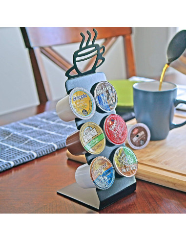 Soporte para 6 cápsulas de café Fairly Odd Novelties - Estante compacto de acero