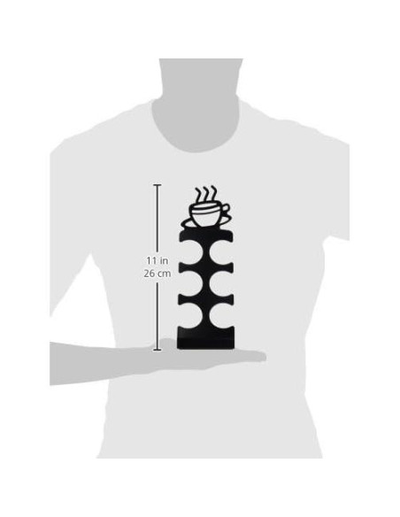 Soporte para 6 cápsulas de café Fairly Odd Novelties - Estante compacto de acero