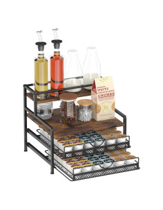 Organizador de Cafés OGEMXU 3 Niveles para 72 Cápsulas K