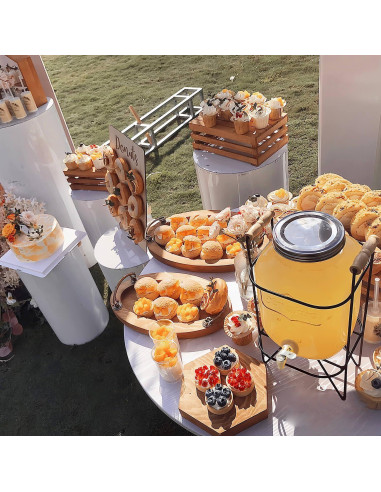 Dispensador de Bebidas de Vidrio Novellaire 7.57L con 2 Grifos