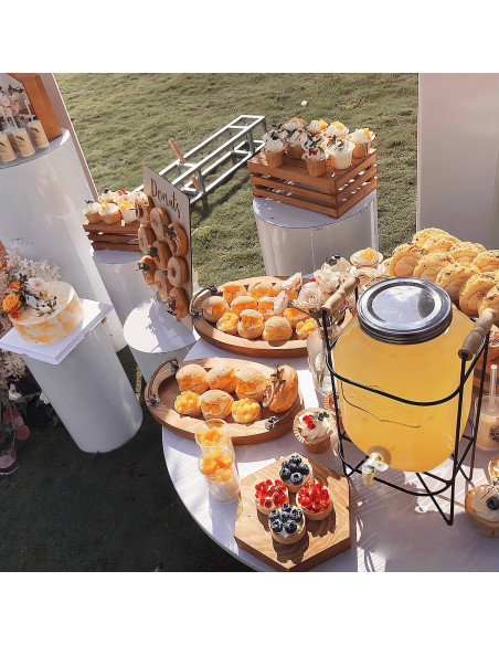 Dispensador de Bebidas de Vidrio Novellaire 7.57L con 2 Grifos