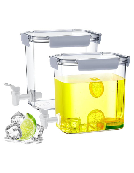 Dispensador de Bebidas Irenare 3.5L con Grifo y Tapa Gris