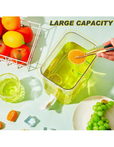 Dispensador de Bebidas Irenare 3.5L con Grifo y Tapa Gris