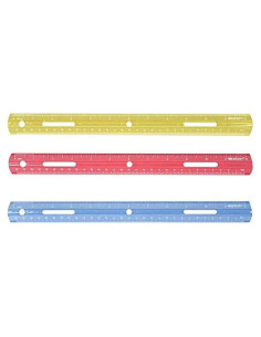 Juego de 10 Reglas de Plástico 30cm Westcott Colores Surtidos