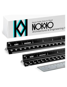 Juego de Reglas de Escala Arquitectónica y de Ingeniería NOKKO 30.48 cm