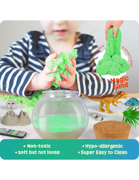 Kit de Terrario de Dinosaurios LAOESE - Juguete DIY 15x14.2 cm Kit de Terrario de Dinosaurios LAOESE - Juguete DIY 15x14.2 cm