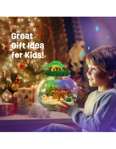 Kit de Terrario de Dinosaurios LAOESE - Juguete DIY 15x14.2 cm