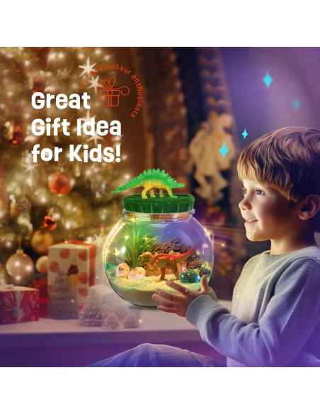 Kit de Terrario de Dinosaurios LAOESE - Juguete DIY 15x14.2 cm Kit de Terrario de Dinosaurios LAOESE - Juguete DIY 15x14.2 cm