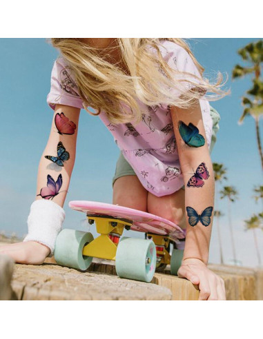 148 Tatuajes Temporales de Mariposa CHARLENT para Niños