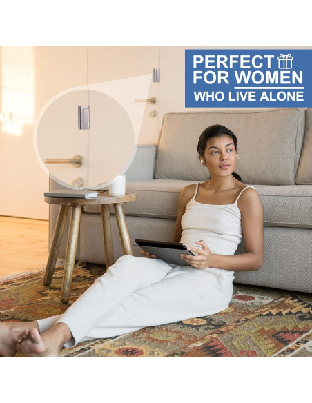 Cerraduras de Refuerzo Shimeyao para Puertas - 6 Piezas Plata