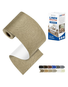 Kit de Parche de Reparación de Tela KING MOUNTAIN 10x160 cm Beige