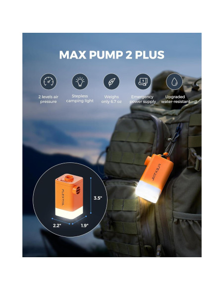 Bomba de Aire Eléctrica FLEXTAILGEAR MP2PLUS 4.5kPa 300L/min