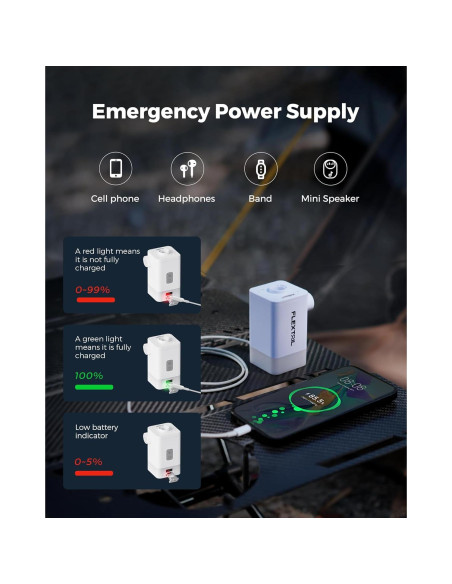 Bomba de Aire Eléctrica FLEXTAILGEAR MP2PLUS 4.5kPa 300L/min