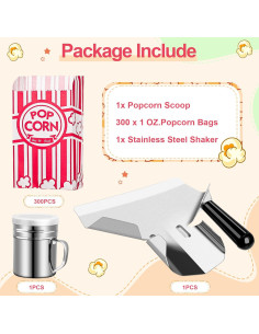 Kit de Palomitas Dualshine 300 Pzs con Cucharón y Salero 2